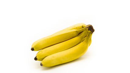 Bananas on a white background, isolated