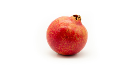 Red pomegranate on a white background. Isolated