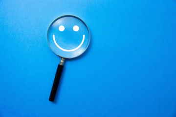 lente di ingrandimento, psicologia, felicità, personalità, psichiatria	
