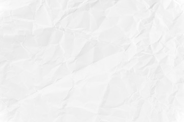 Paper texture Crumpled White.Top view.