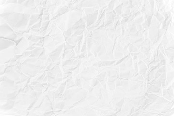 Paper texture Crumpled White.Top view.