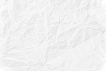 Paper texture Crumpled White.Top view.
