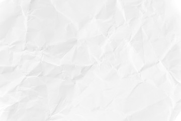 Paper texture Crumpled White.Top view.