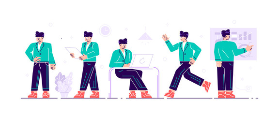 Business man characters.