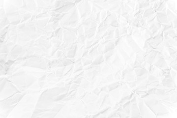Paper texture Crumpled White.Top view.