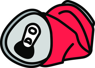 Crushed can icon