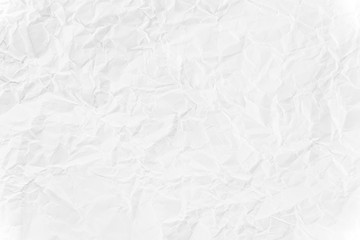 Paper texture Crumpled White.Top view.