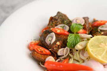 Appetizers with the spicy sardine