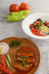 Appetizers with the spicy sardine