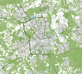 map of the city of Eindhoven, Netherlands