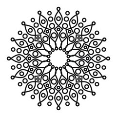 Abstract mandala on white background