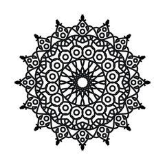 Abstract mandala on white background