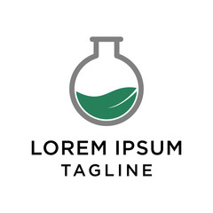 Ecology Lab Logo Design Template Vector 