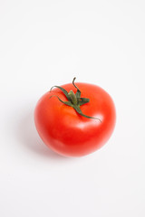 Fresh tomato over white background