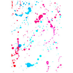 A Colourful Collection of Abstract Ink And Paint Splatters and Blobs Vector 