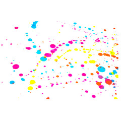 A Colourful Collection of Abstract Ink And Paint Splatters and Blobs Vector 