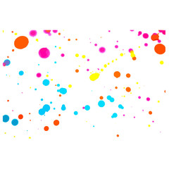 A Colourful Collection of Abstract Ink And Paint Splatters and Blobs Vector 