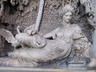 Fontana della Dea Giunone. Via delle Quattro Fontane, Roma.