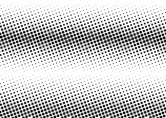 Abstract halftone dotted background. Monochrome pattern with square.  Vector modern futuristic texture for posters, sites, cover, business cards, postcards, interior design, labels and stickers.