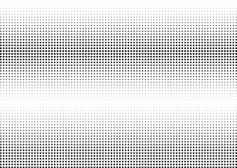 Abstract halftone dotted background. Monochrome pattern with square.  Vector modern futuristic texture for posters, sites, cover, business cards, postcards, interior design, labels and stickers.