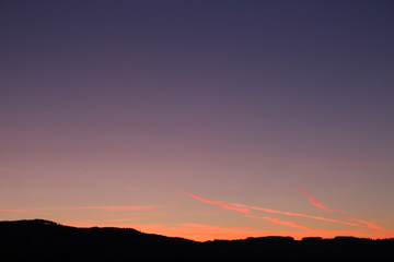 Farbenspiel, im Sonnenaufgang