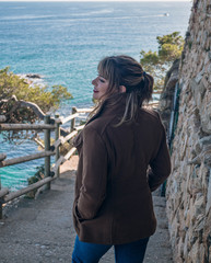 Fototapeta premium walk along the Mediterranean coast
