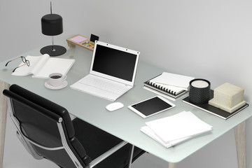 office desk organisation