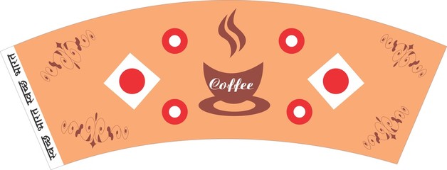 TEA COFFEE PAPER CUP BLANKS RAW MATERIAL DESIGN 