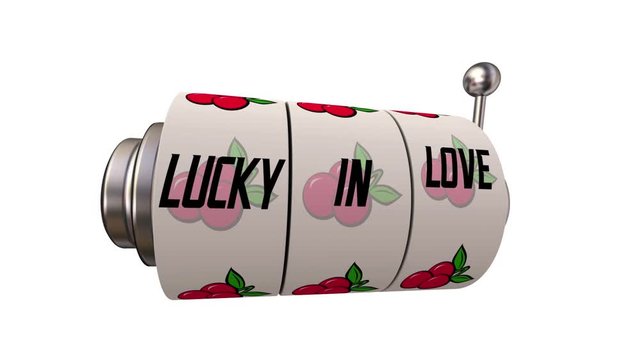  Lucky in Love Romance Slot Machine Wheels Gambling Game 3d Animation