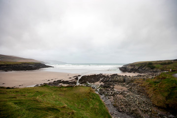 Fototapeta na wymiar Beach on the North Atlantic, Ring of Kerry, Ireland