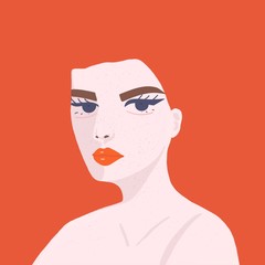 The orange and red hair girl