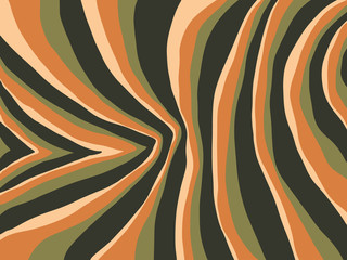 Abstract striped vector background in orange and green. Template for cover, flyer, invitation, banner, brochure, poster, card, etc.