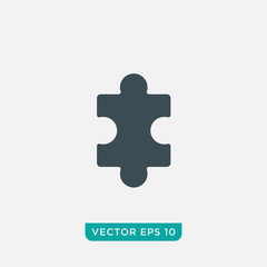 Puzzle Icon Design, Vector EPS10