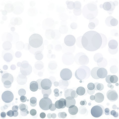Bubbles Circle Dots Unique White Bright Vector Background