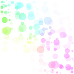Bubbles Circle Dots Unique Colorful Bright Vector Background