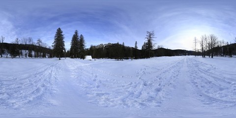 Valley in Tatra Mountains 360 Degree