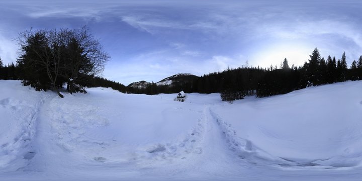 Valley in Tatra Mountains 360 Degree