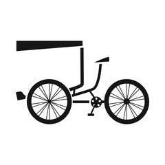 Fototapeta na wymiar Vector illustration of bike and transport symbol. Set of bike and bicycle stock vector illustration.