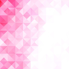 Pink Polygonal Mosaic Background, Creative Design Templates