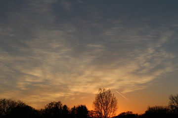 Obraz na płótnie Canvas sunset with clouds