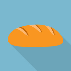 Isolated object of bread and food icon. Collection of bread and wicker stock vector illustration.