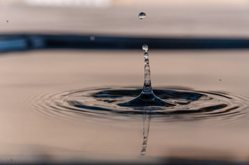 water drop freezed by a highspeed photograpy