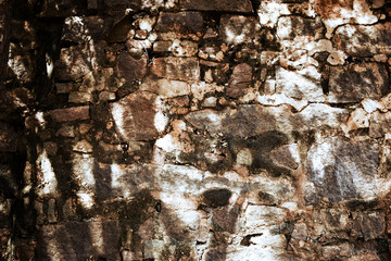 Fort Granite Rock Ruins/peeled Wall Texture Background Image
