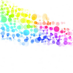 Bubbles Circle Dots Unique Colorful Bright Vector Background