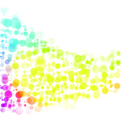 Bubbles Circle Dots Unique Colorful Bright Vector Background