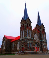 Fototapeta na wymiar North America, Canada, Province of Quebec, Church of Sainte-Anne-des-Monts