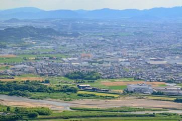 Fototapeta na wymiar 滋賀　三上山からの眺め