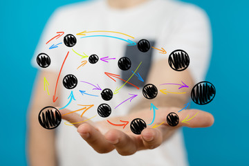 Concept of teamwork and partnership