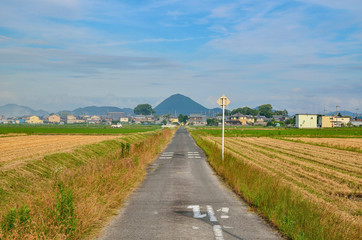Fototapeta na wymiar 滋賀県の田舎風景