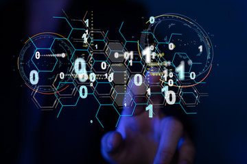 Software, web development, programming concept. Abstract Programming